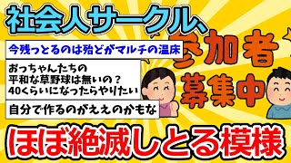 【2ch面白いスレ】社会人サークル、ほぼ絶滅しとる模様【ゆっくり解説】