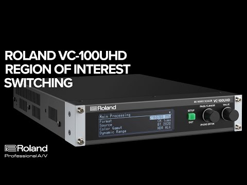 Roland VC-100UHD Region of Interest Switching Introduction