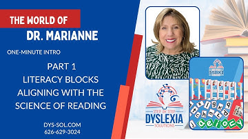 1- Min. Intro - Part 1 -Literacy Blocks that Align with the SOR -  Helping Dyslexic Children
