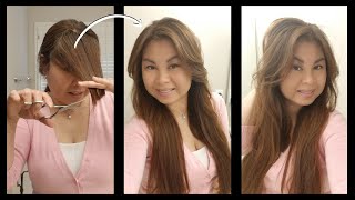 Cut and Style Curtain Bangs Like a Pro | DIY Bangs