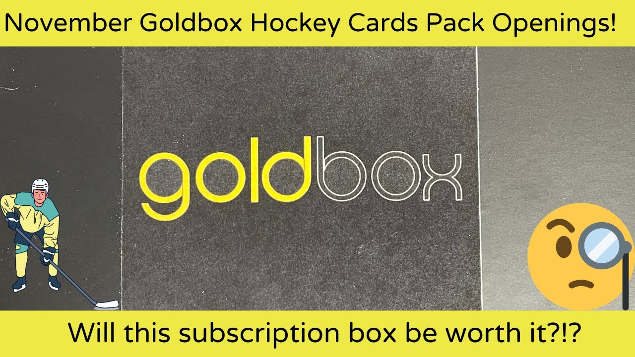 November GoldBox Hockey card packs subscription Box. Will this be worth