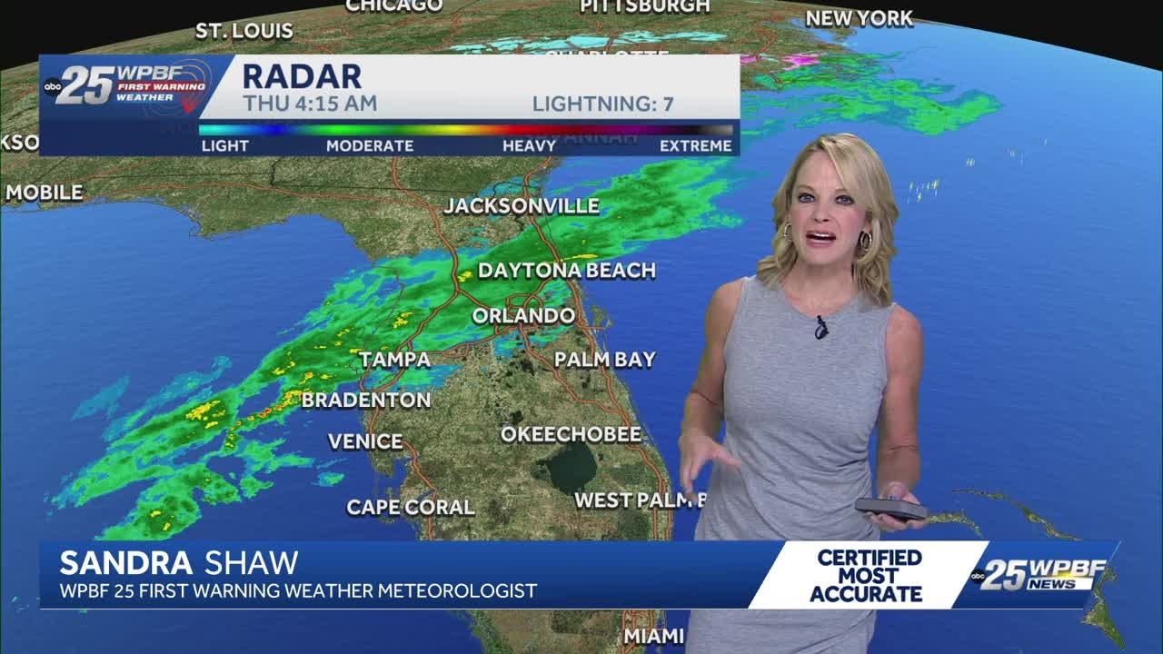 Rain moving in with cold front Thursday for South Florida - YouTube