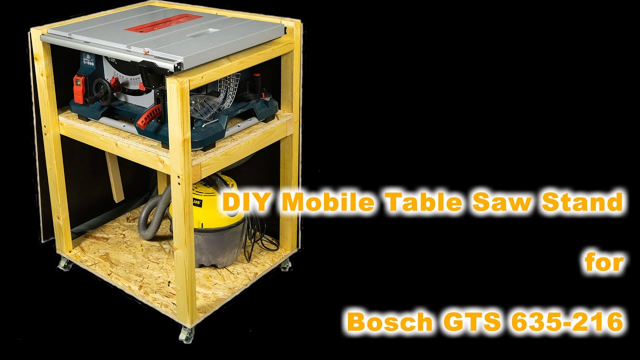 Mobile Table Saw Stand for Bosch GTS 635-216 