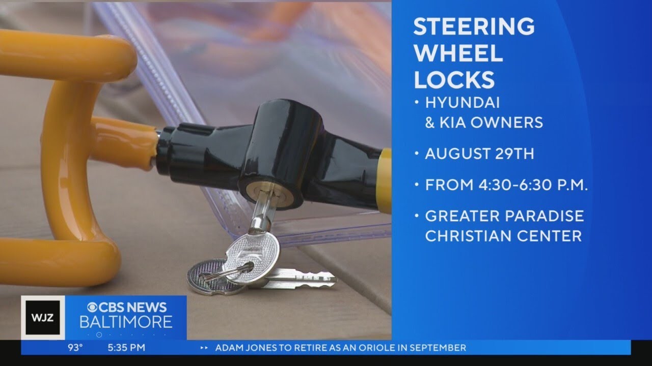 Baltimore Police Department to host steering wheel lock giveaway