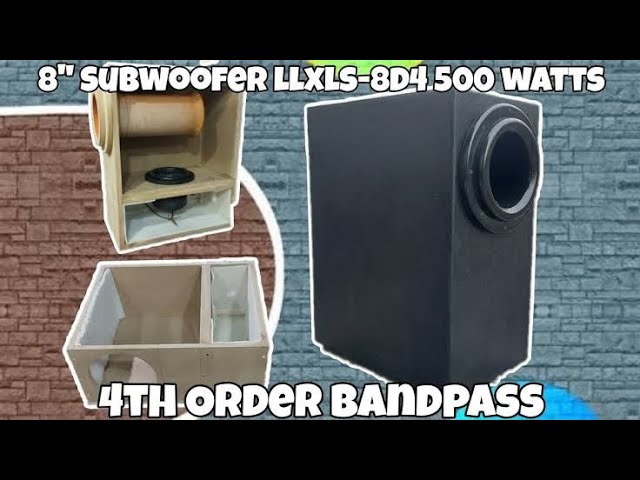 ASC Single 8 inch Subwoofer Universal Slot Vented Port Sub Box