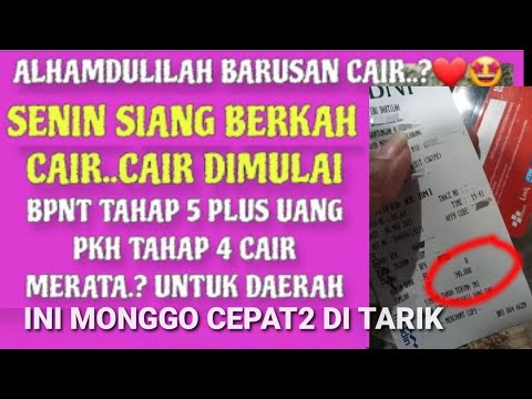 YESS_ALHAMDULILLAH BARU SAJA MENYUSUL CAIR KEMBALI PKH TAHAP 4 & BPNT DAERAH & BANK INI CEK YA