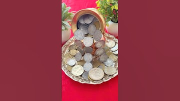 Dhanteras puja coins decoration🙏🏻🪙 #dhanteras #diwali #diwalidecoration #diy #coin #shorts