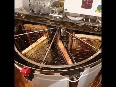 cedjenje meda kasetnom centrifugom honey extraction by cassette centrifuge 12 03 2020
