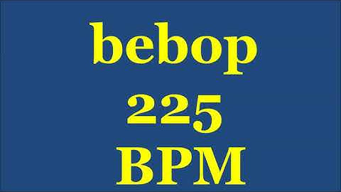Drum Loops for Practice Bebop 225bpm