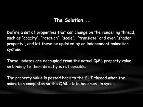 Qt Quick 2.0, Animations on the Rendering Thread