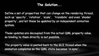 Qt Quick 2.0, Animations on the Rendering Thread