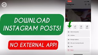 How to download instagram posts to your gallery! Without app