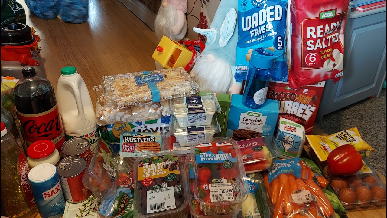 15/4/2023. Asda delivery shopping haul. X YouTube