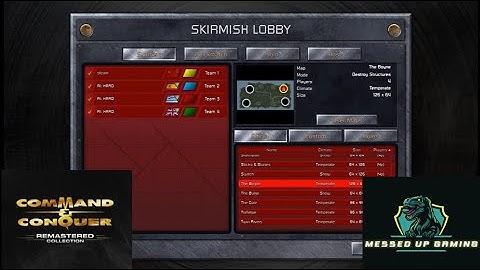 Command and Conquer Red Alert Remastered Skirmish Gameplay USSR– MAP: The Boyne 3