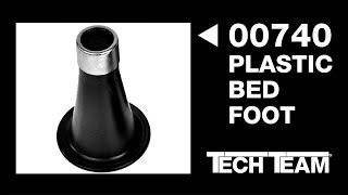 Tech Team's #00740 Reinforced Feet for Metal Bed Frame Replaces Casters