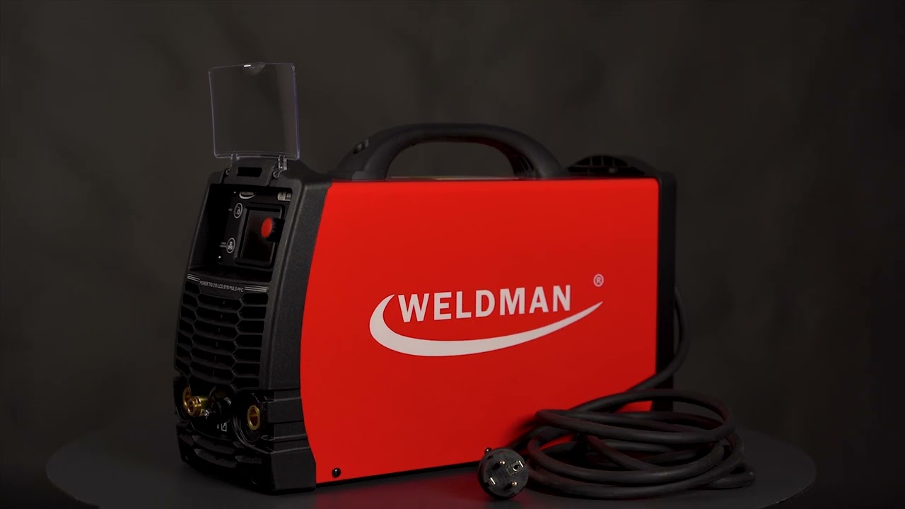 Spawarka Weldman Power TIG 210 AC/DC LCD Synergic Puls PFC - zestaw