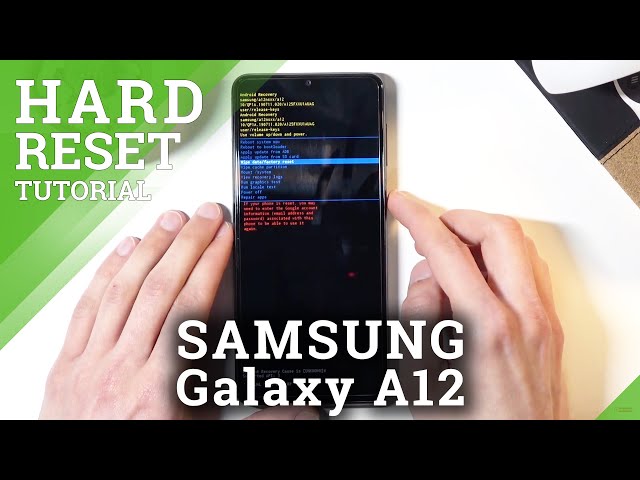 Hard Reset SAMSUNG Galaxy A12 – Bypass Screen Lock / Factory Reset by Recovery Mode class=