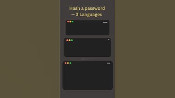 Hash a password the right way 🔐 Python,JavaScrript,C++ — same goal different syntax.