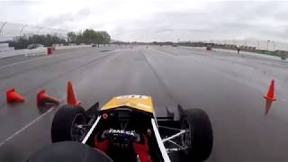 UVic Formula SAE Michigan 2018 Autocross Best Runs Rain Peter de Schepper