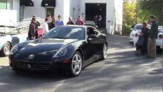 This awesome 612 left cars and coffee at aston martin of new england!
such a monster car. the tubi exhaust is one loudest i have ever heard.
in t...