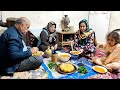 Real life in an azerbaijani village homemade food cooked in the mountain village