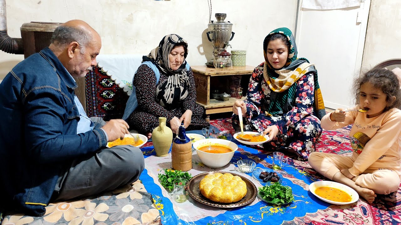 Реальная жизнь в азербайджанском селе! Домашняя еда, приготовленная в горной деревне!