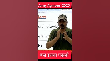 Indian Army Agniveer GD 2025 ll Syllabus Just study this much and the uniform is confirmed 🪖 #arm...