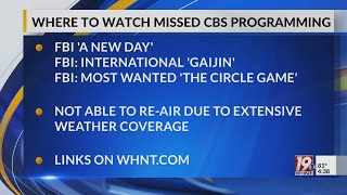 Where To Watch Missed CBS Programming |  May 21, 2025 | News 19 at 4:30 p.m.