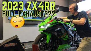 2023 Kawasaki ZX4RR | Full Exhaust vs Slip On Dyno Numbers