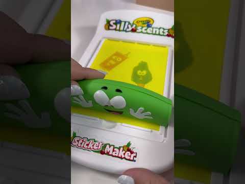 Crayola Silly Scents Sticker Maker #asmr #crayola #shorts