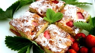 Brzi kolač sa jagodama - Video - Strawberry Cake Recipe