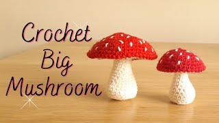 How to Crochet a Big Mushroom | Crochet Toadstool Tutorial