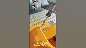 Five-axis CNC machine cutting product live video