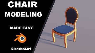 modeling a chair in blender 2.91