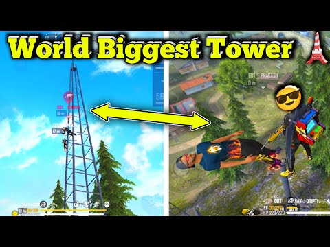 I Climbed🪜The Biggest Tower🗼of Free Fire 🔥 || New Challenge Short Video 📸 #Shorts #Short