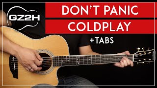 Don't Panic Guitar Tutorial Coldplay Guitar Lesson |Chords + Strumming + Lead|