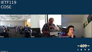 IETF 119: CBOR Object Signing and Encryption (COSE) 2024-03-19 05:30