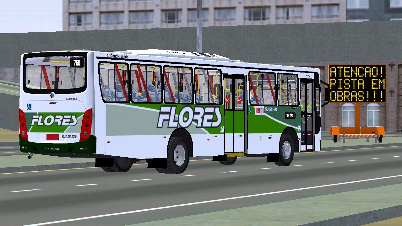 CAIO APACHE VIP II MB OF-1722M EURO III DA TRANSPORTES FLORES - PROTON BUS SIMULATOR