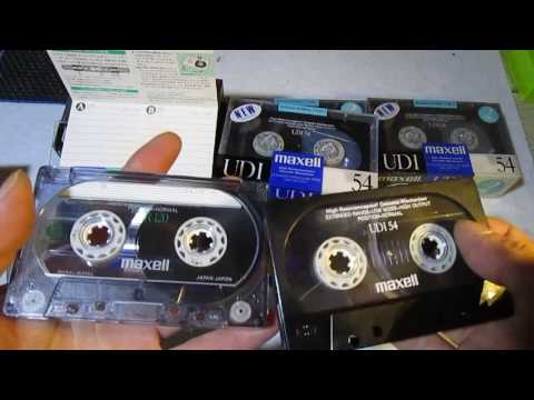 ３０年前の未開封のカセットテープ開封してみました。maxell UD1