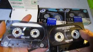 ３０年前の未開封のカセットテープ開封してみました。maxell UD1 おまけURとの比較