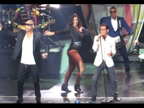 Dancer Thee Jenny Valdes With Gente De Zona And Marc Anthony Latin Billboard 2015