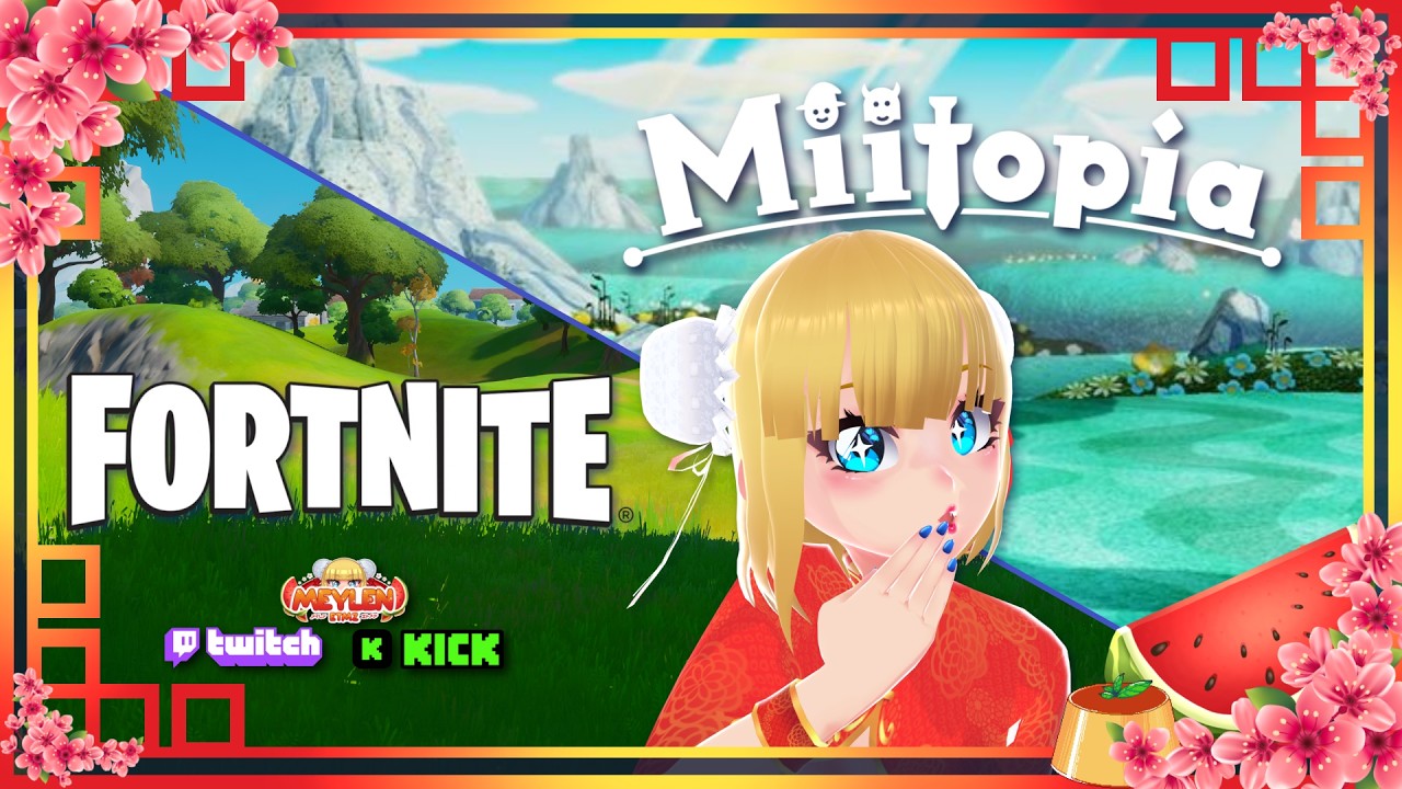🍉🍉 Jugando Miitopia  y Fortnite 🍉🍉