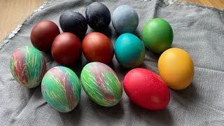 Писанки. Крашанки. Як покрасити яйця на Великдень. Мрамурні яйця.