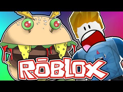 Squiddyplays Escape The Giant Burger Roblox Youtube - squiddyplays roblox escape the evil hospital washdubh