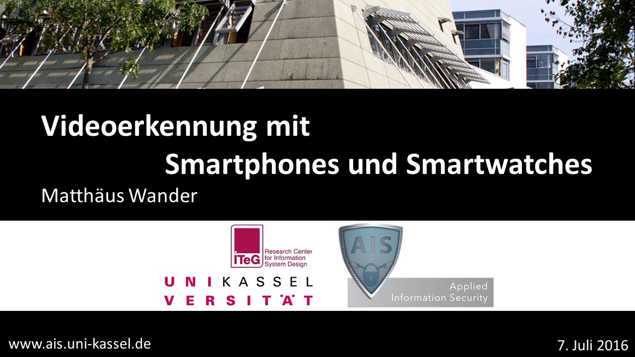 Videoerkennung mit Smartphones und Smartwatches