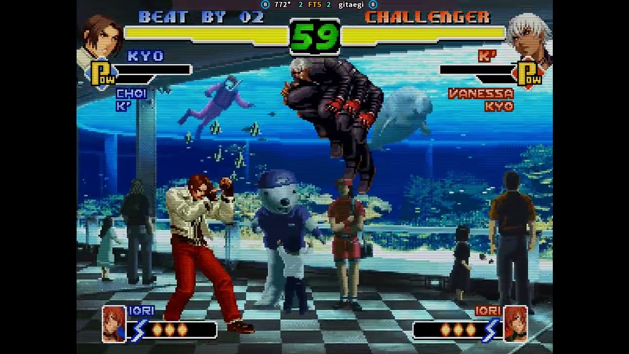 fightcade 2 kof 2000 772* (Korea) vs gitaegi (Korea) - YouTube