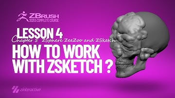 How to Work With ZSketch in Zbrush? | Lesson 4 | Chapter 5 | Zbrush 2021.5 Essentials Training