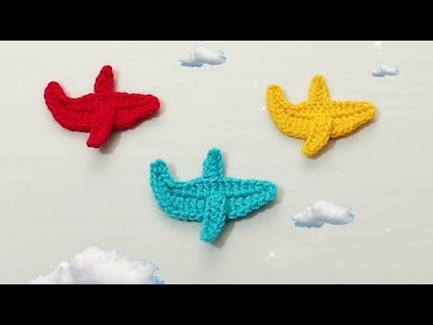 Kolay tığ işi uçak figür yapımı✅ bebek örgü süsü eğitim, easy crochet