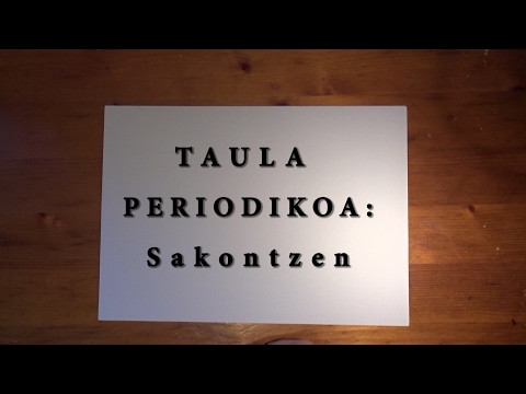 TAULA PERIODIKOA Sakontzen (3. DBH Fisika-Kimika)