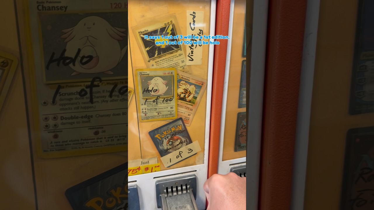 Is this vintage Pokemon TCG vending machine a scam or it’s actually good???